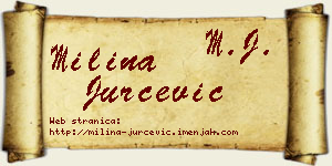 Milina Jurčević vizit kartica